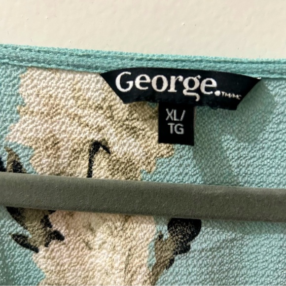 Light Blue Floral Dress - Picture 5 of 5